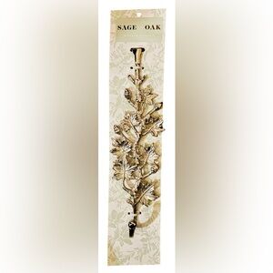 Sage Oak Silver Tone Decorative Wreath Hanger Door Hook